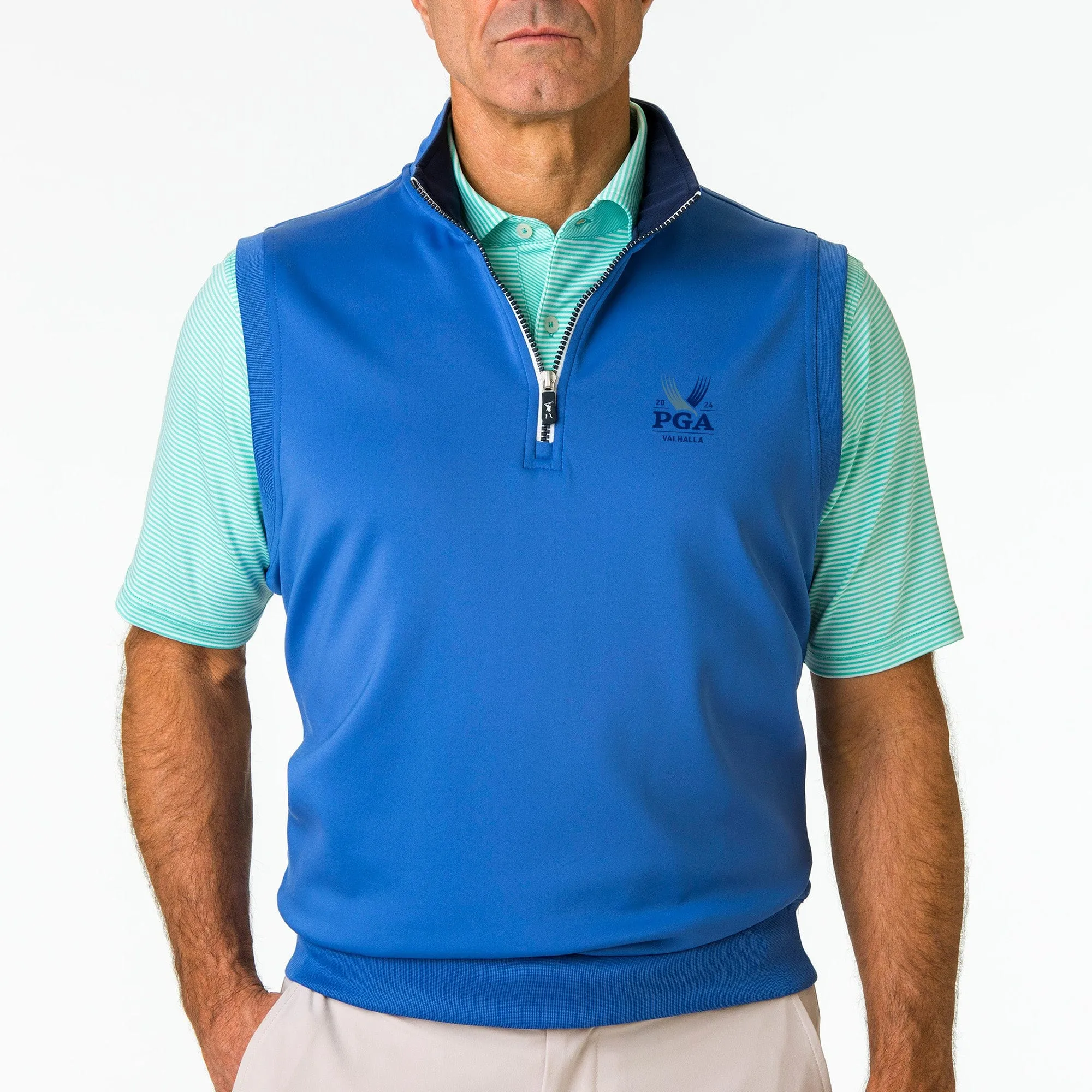 2024 PGA Championship Caves Solid Quarter Zip Vest