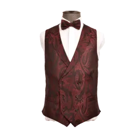 ATTICUS BURGUNDY PAISLEY