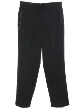 Black Tapered Trousers - W33 L30