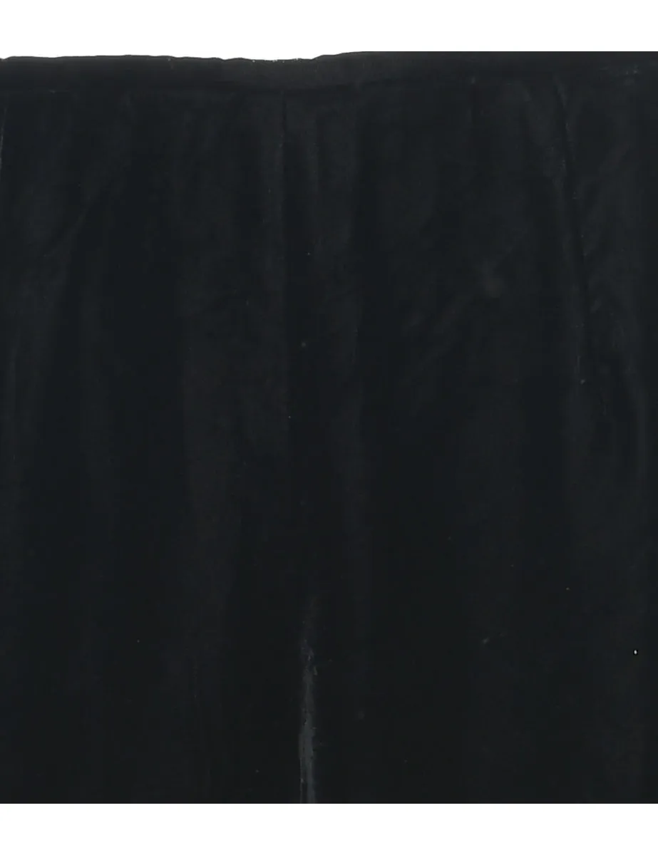 Black Velvet Trousers - W29 L28