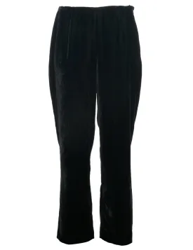 Black Velvet Trousers - W29 L28
