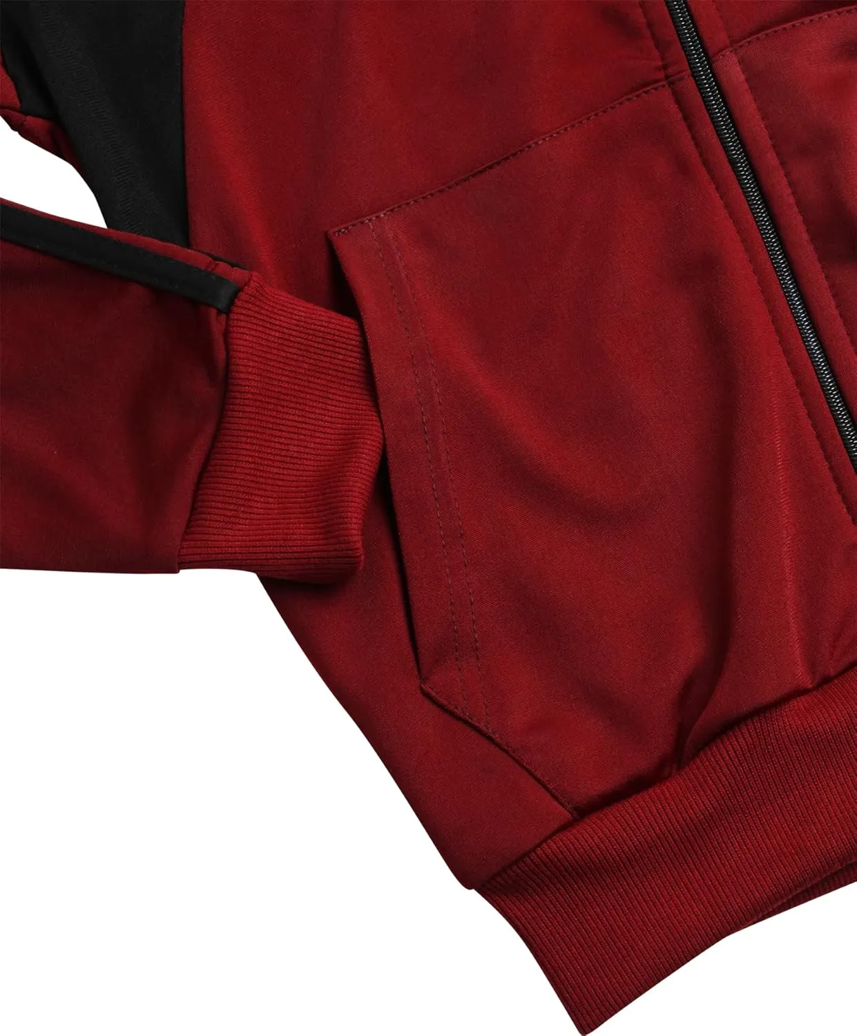 Boys' Tricot Jogger Set - 2 Piece Active Performance Zip-Up Tracksuit Set (Size: 4-18)