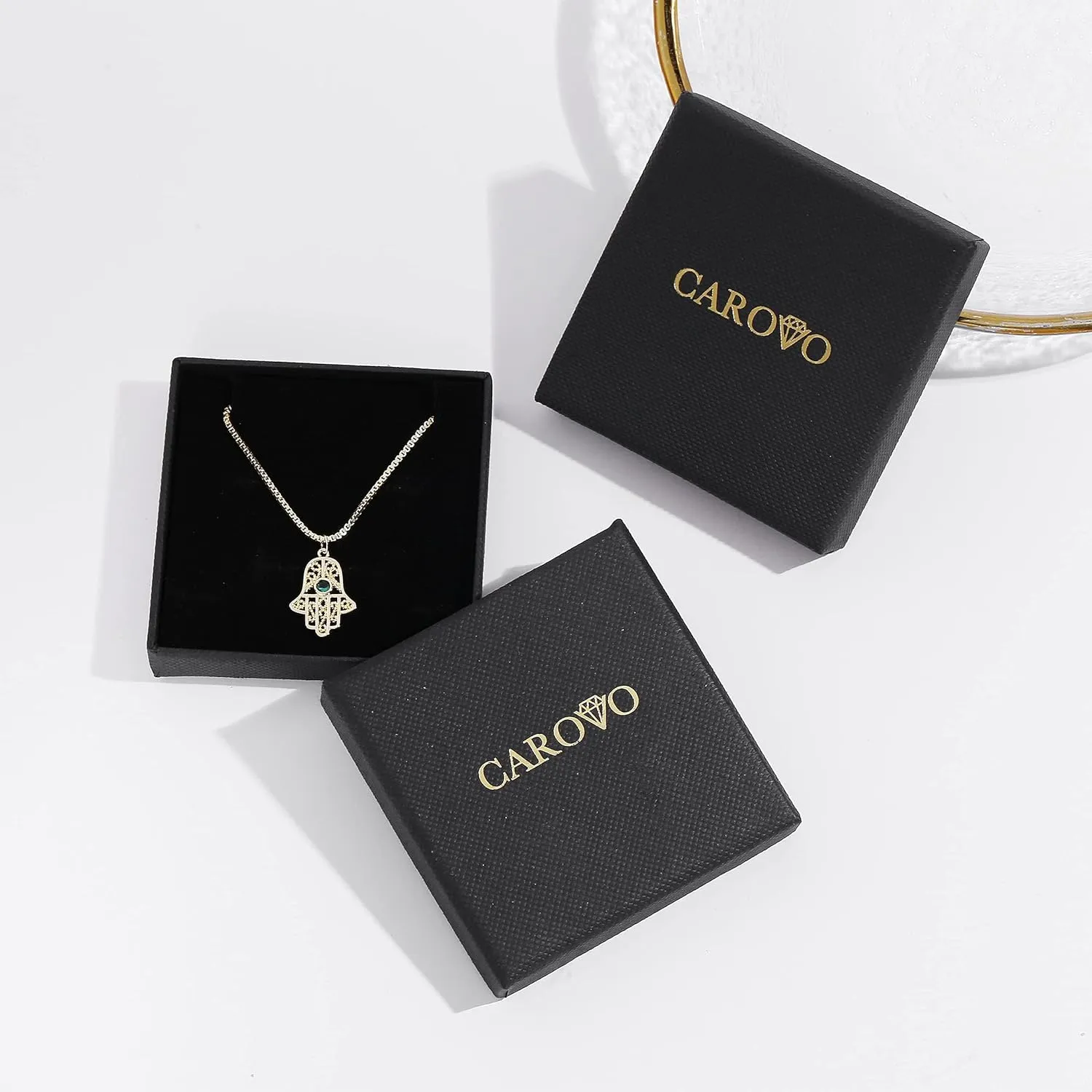 CAROVO Gold Hoop Earrings Set for Women, Dainty 14K Gold/Silver Plated CZ Cartilage Earring Huggie Hoop Earring Set Multiple Piercing Ear Jacket Stud Earrings Jewelry Gifts for Her