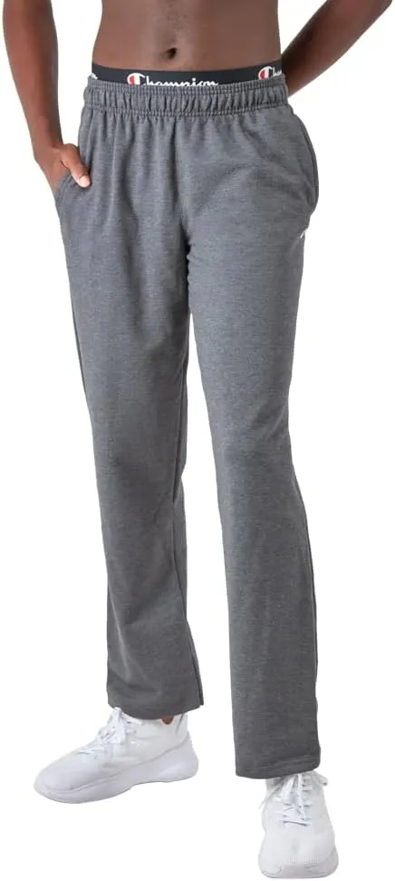 Champion Men's Sweatpants, Powerblend, Fleece, Open-bottom Sweatpants (Reg. Or Big & Tall)