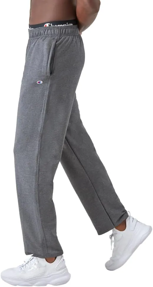 Champion Men's Sweatpants, Powerblend, Fleece, Open-bottom Sweatpants (Reg. Or Big & Tall)