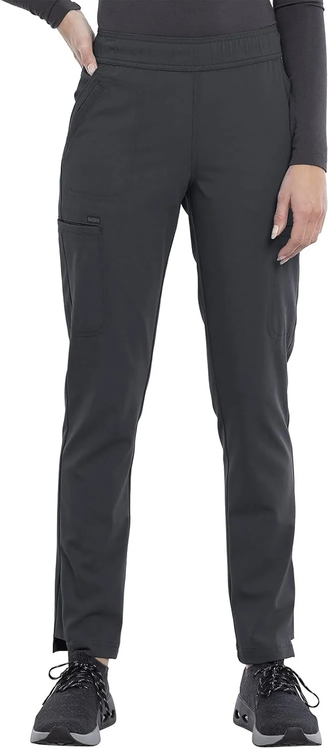 Cherokee Euphoria Women Scrubs Pant Mid Rise Tapered Leg Drawstring CK140A