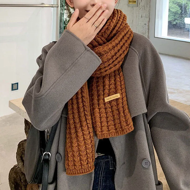 Cozy Ribbed Knitted Scarf