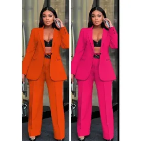 Formal Vintage Solid Color Suit.