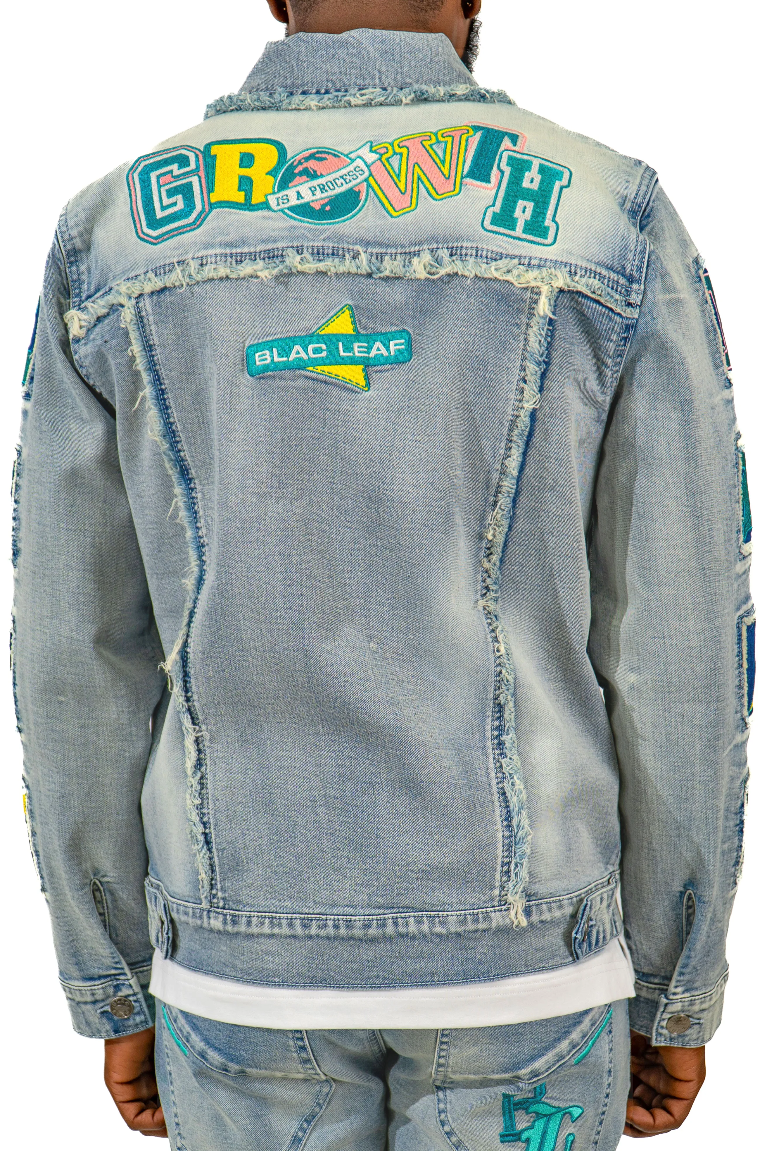 Growth Patchwork Denim Jacket