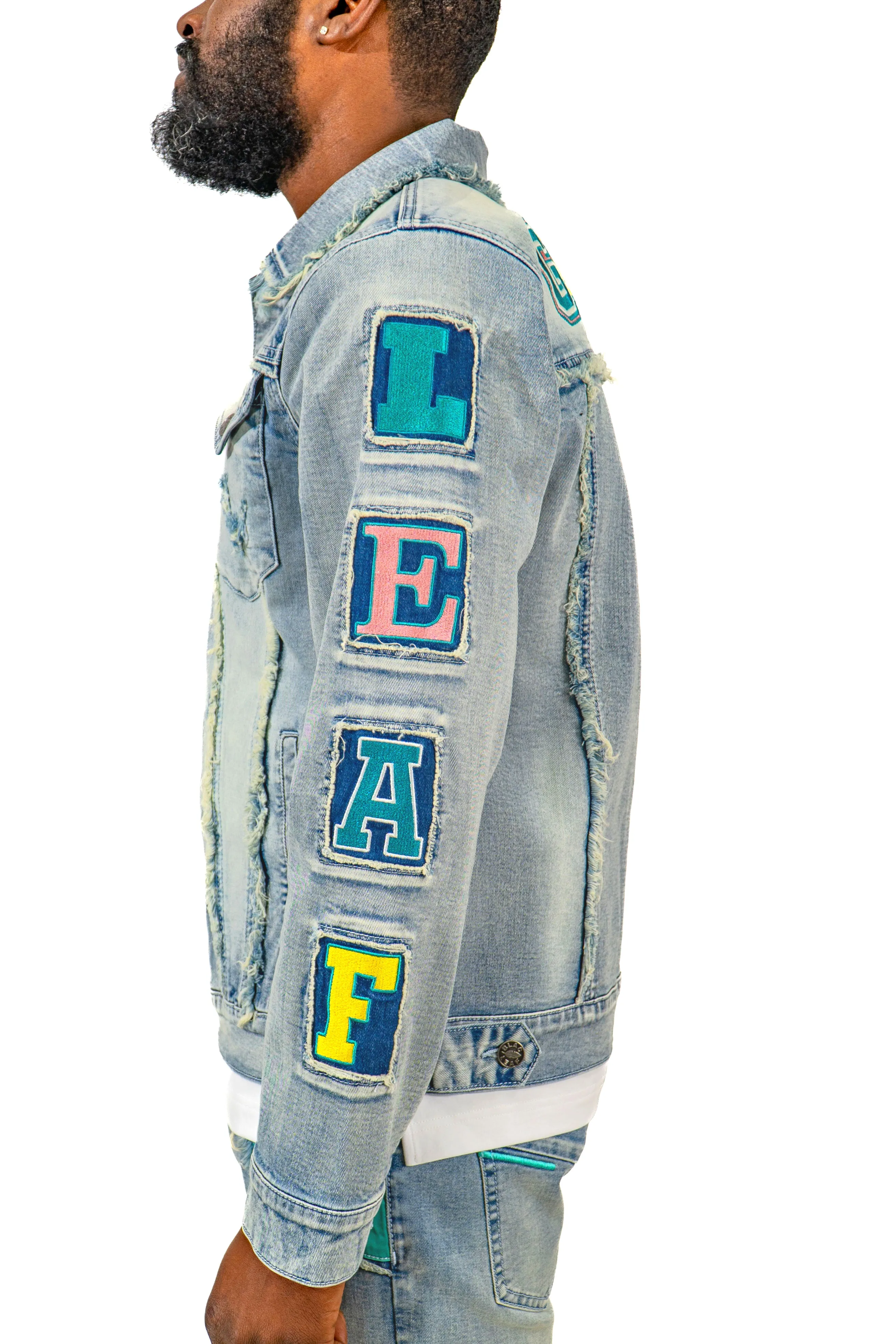 Growth Patchwork Denim Jacket