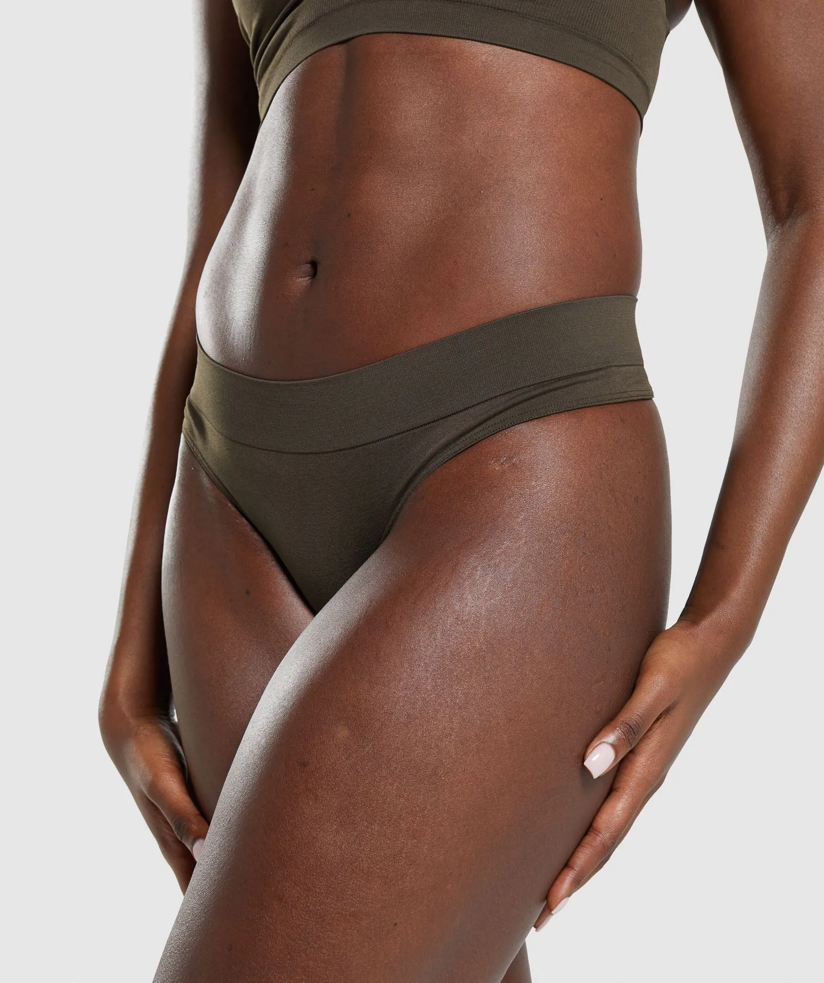 Gymshark Seamless Thong - Espresso Brown
