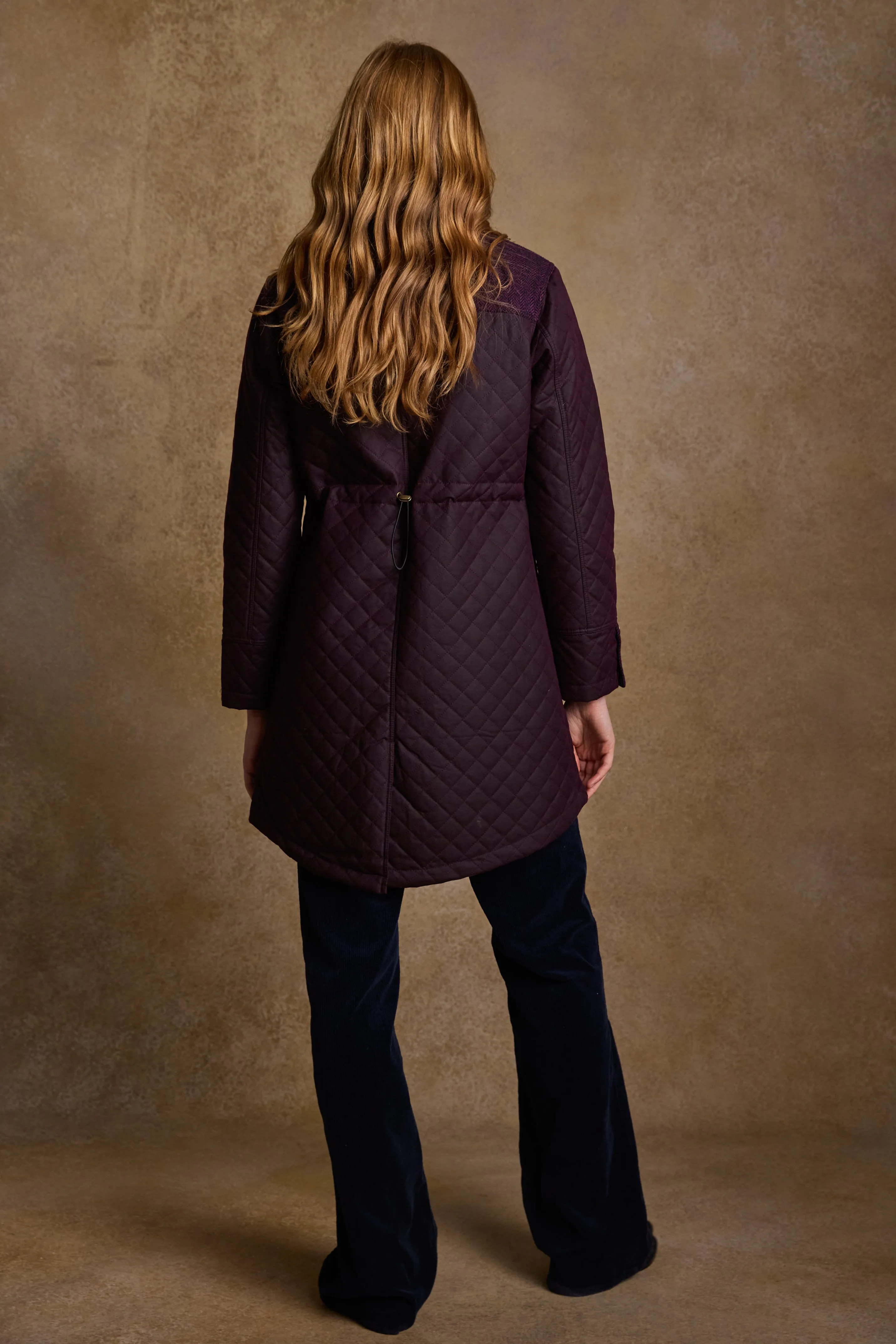 Jodie Wax Coat - Claret