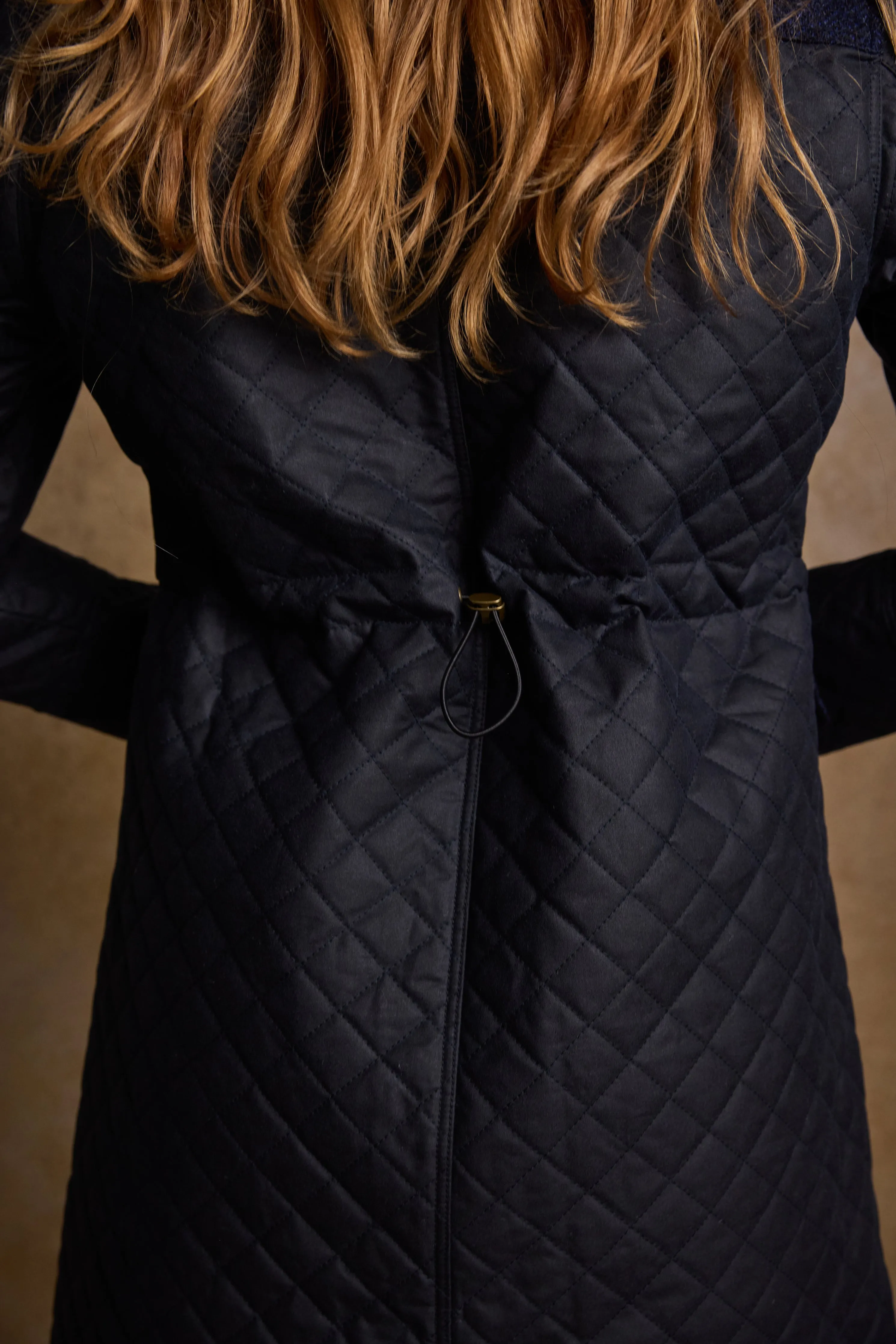 Jodie Wax Coat -  Navy