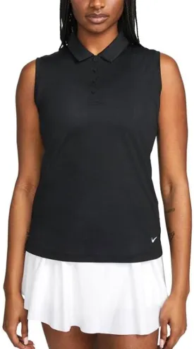 Nike Women`s Dri-Fit Victory Sleeveless Golf Polo Shirt