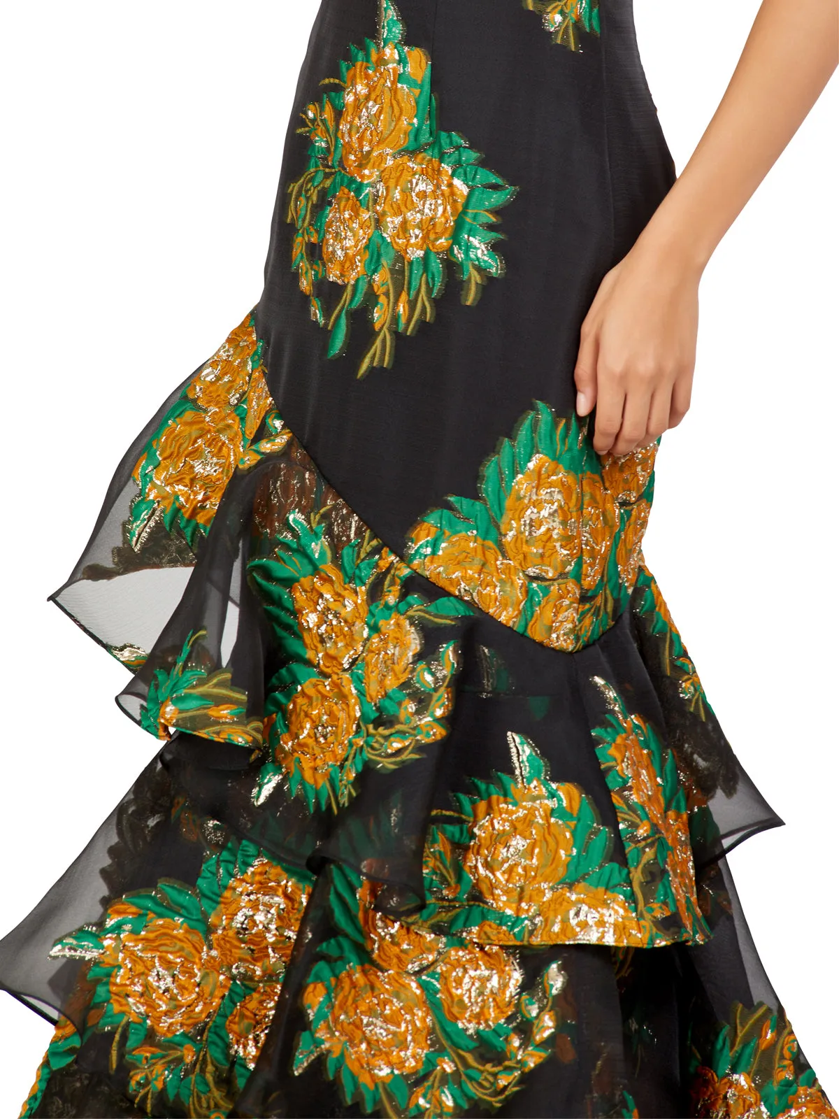 Off-Shoulder Midi Gown