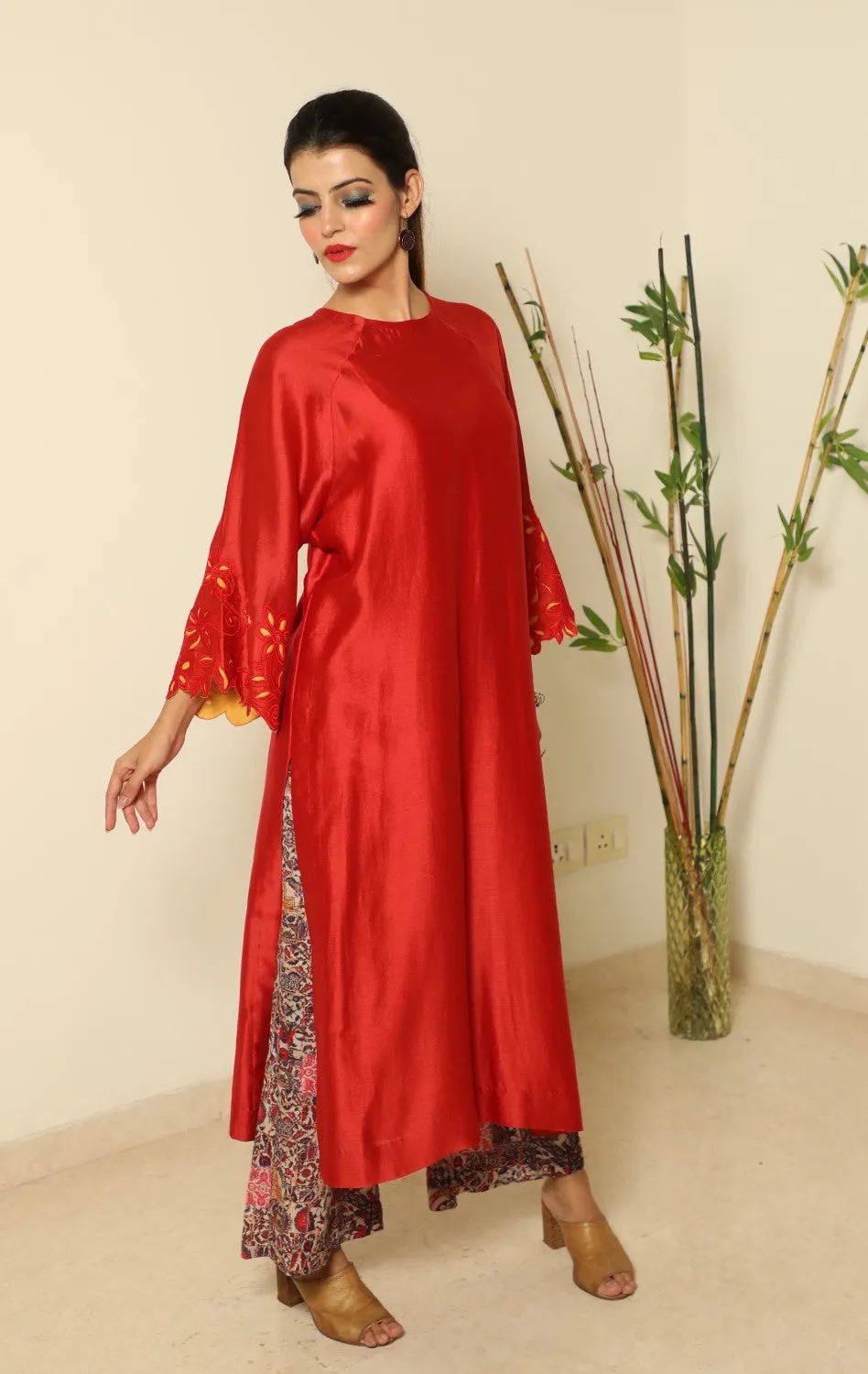 Red Spinel Tunic Set