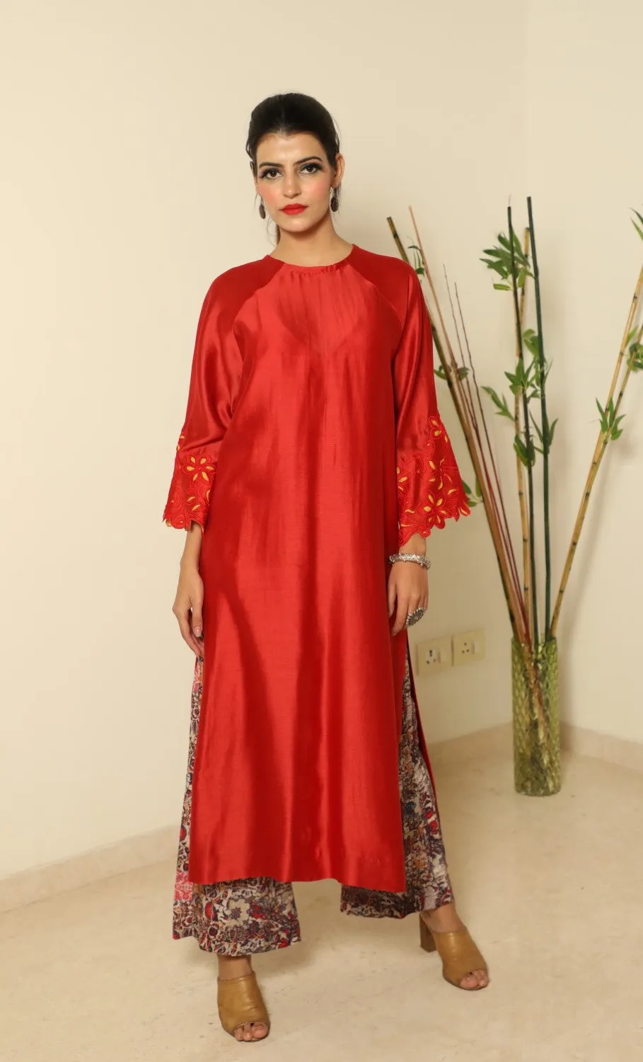Red Spinel Tunic Set