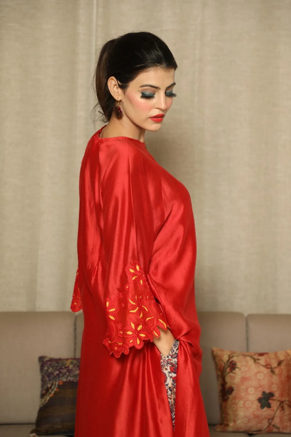 Red Spinel Tunic Set