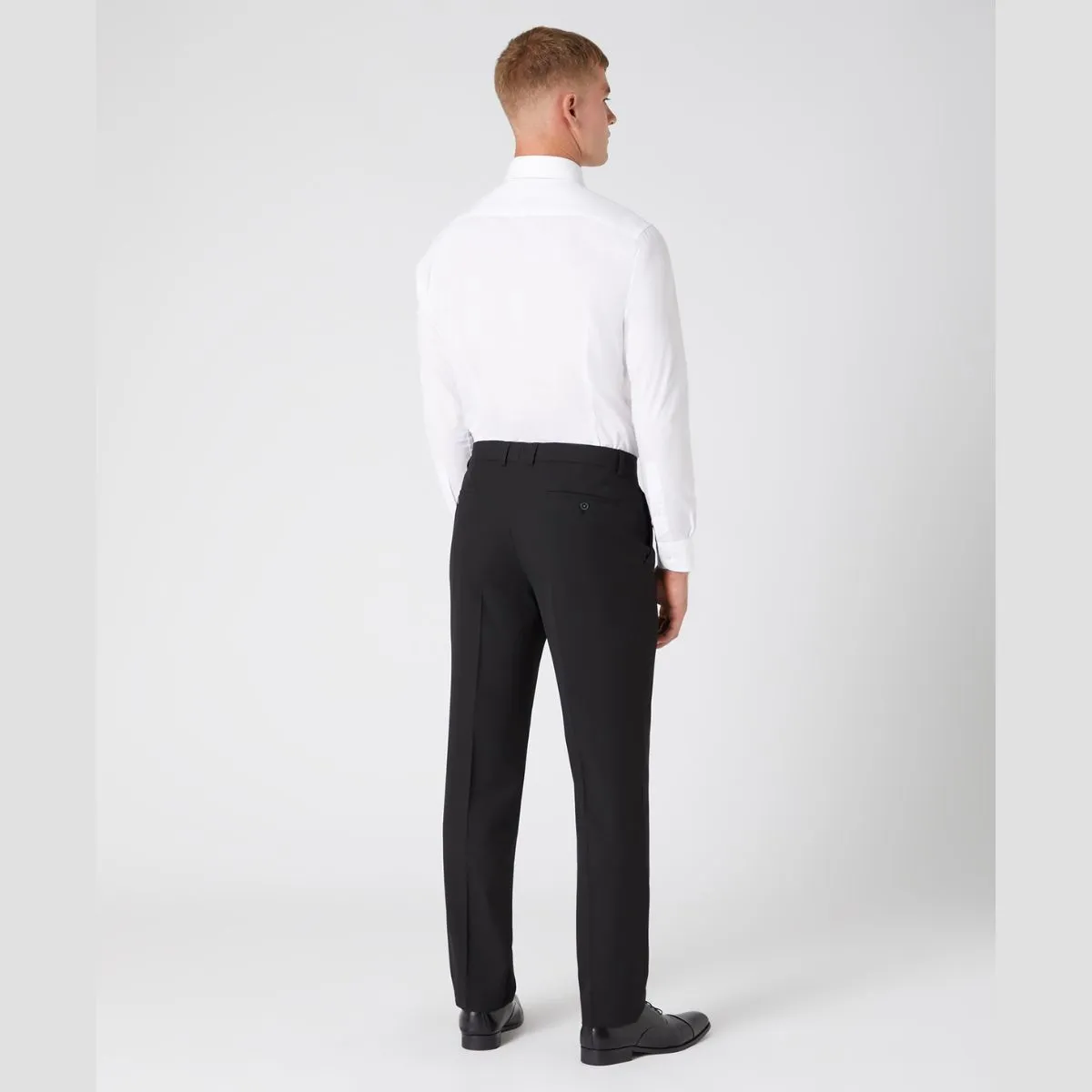 Remus Uomo Tapered Fit Suit Trousers - Black