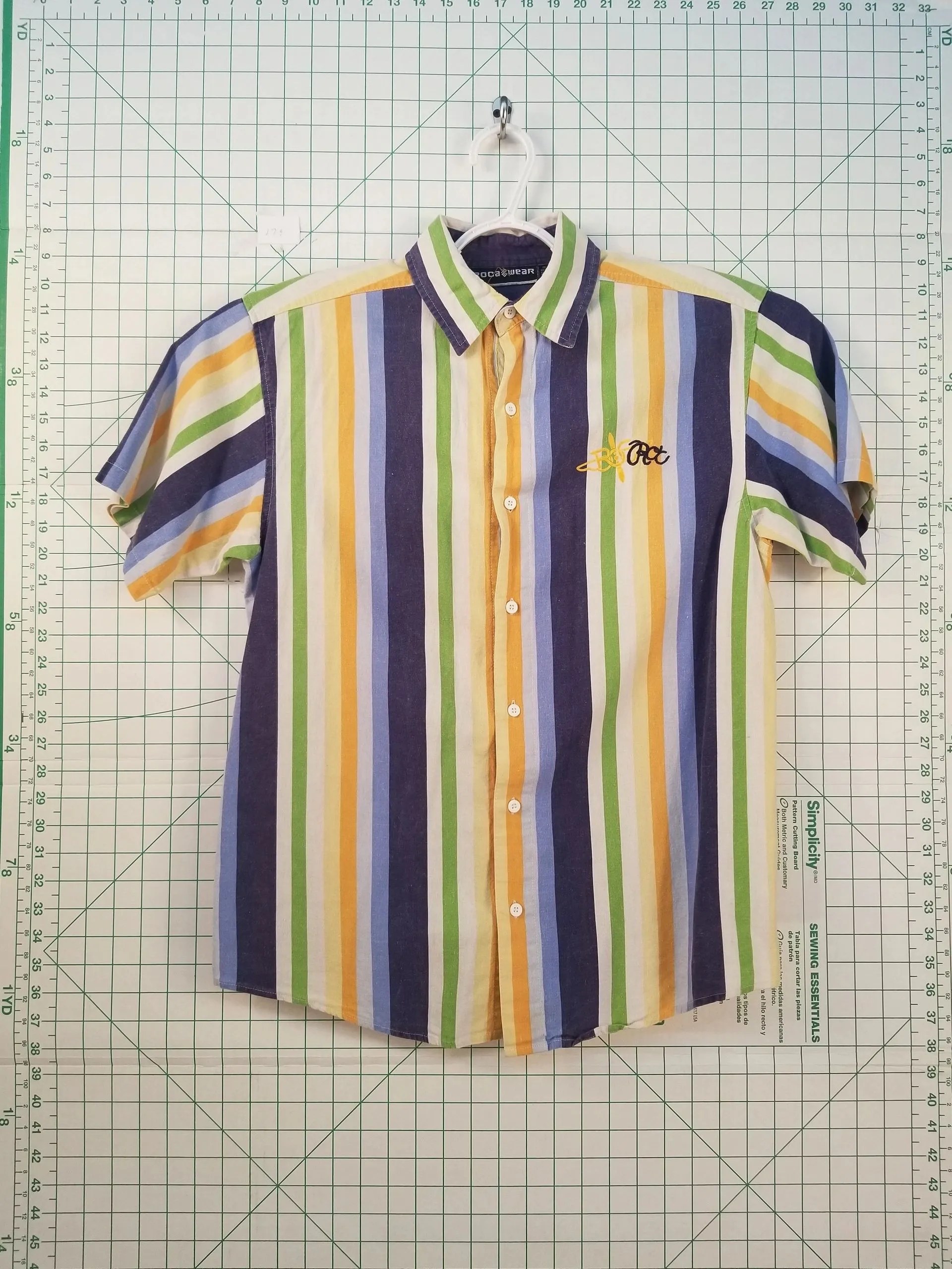 Rocawear Striped Button Up Shirt L