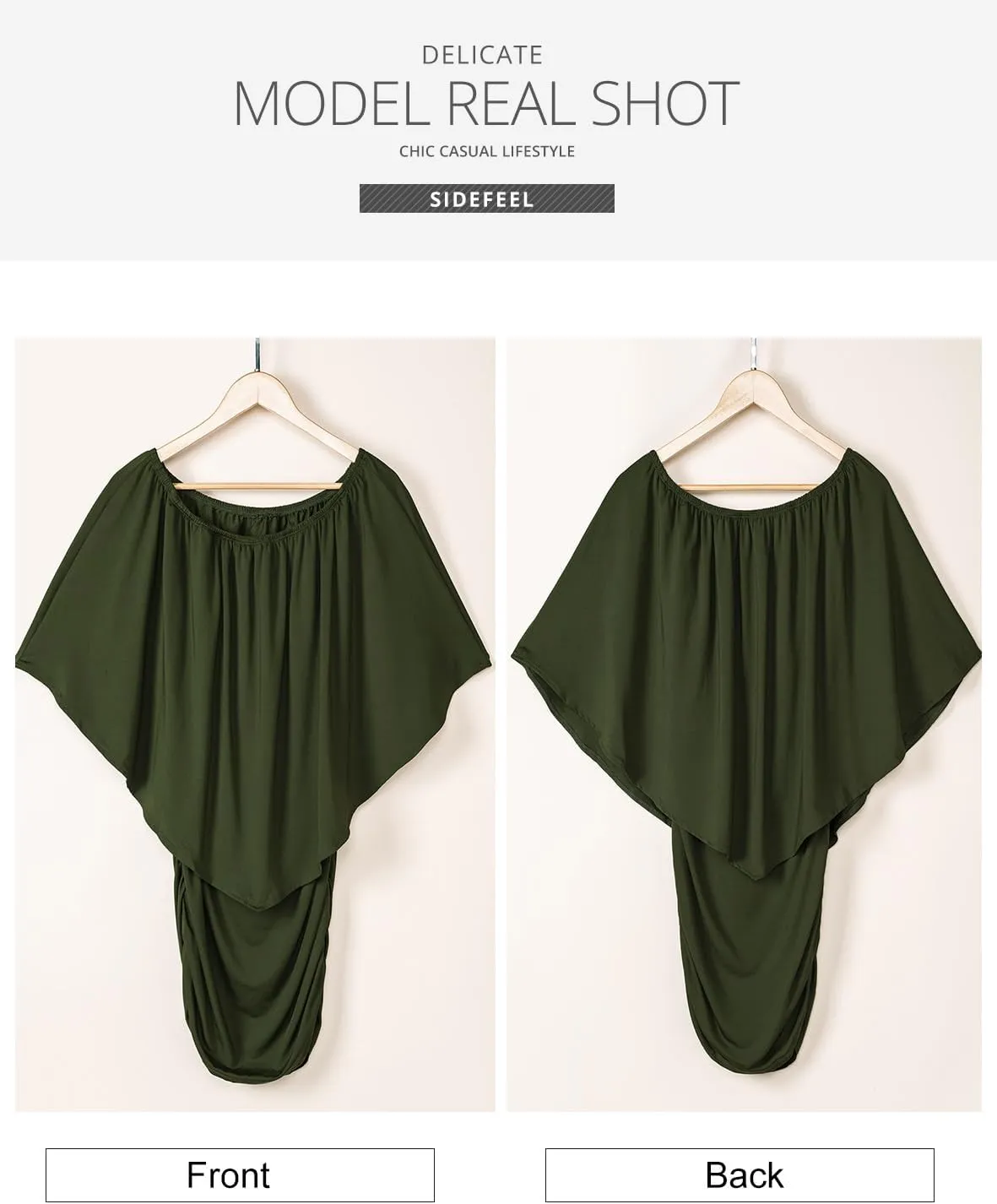 Sidefeel Women's Dresses Off Shoulder Ruffles Night Club Bodycon Mini Dress