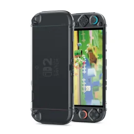 Spigen Air Fit Designed for Nintendo Switch 2 Case (2025) Slim Design Clear Dockable Controller Cover with Detachable Joy-Con - Crystal Clear