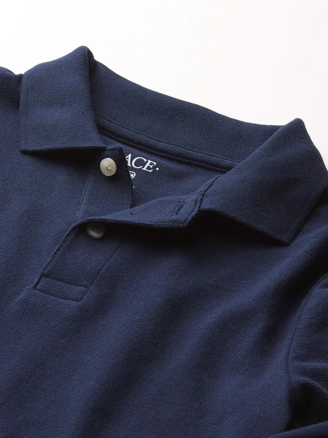 The Children's Place Boys Uniform Long Sleeve Pique Polo