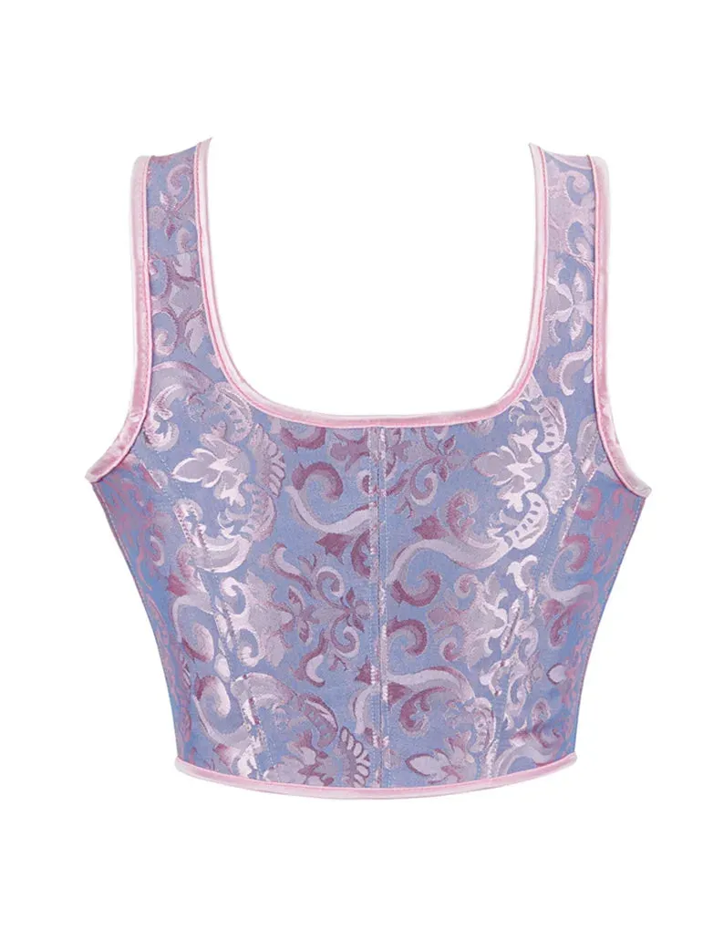 Women Jacquard Corset Top Style for Matching