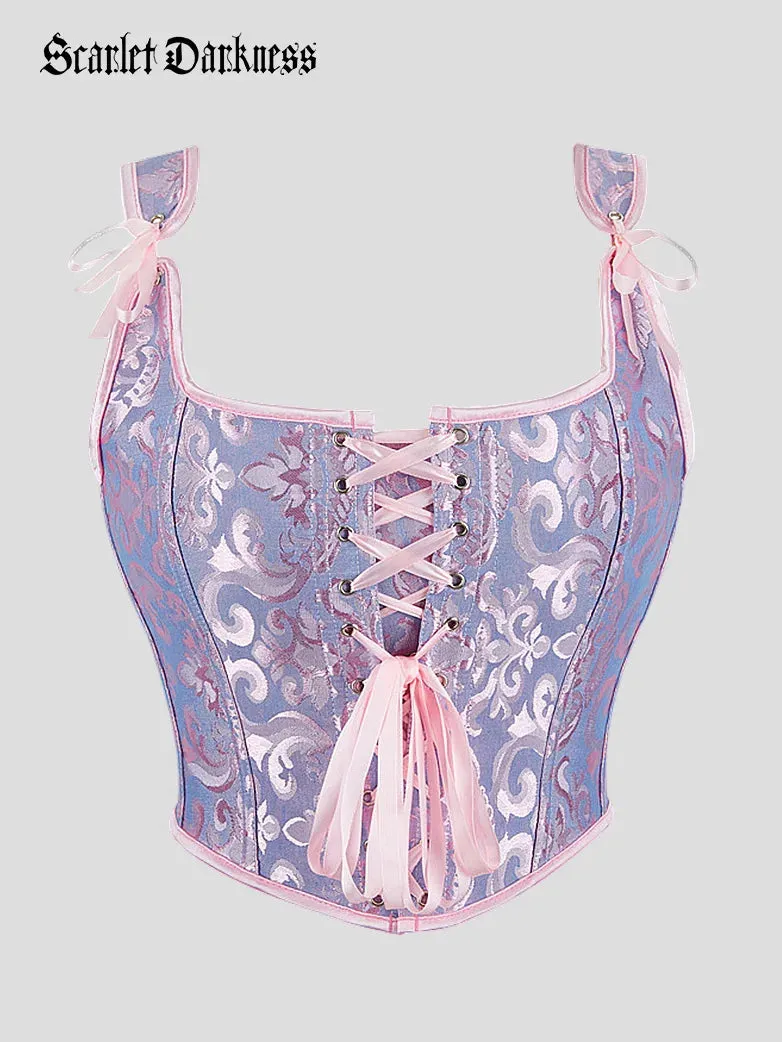 Women Jacquard Corset Top Style for Matching